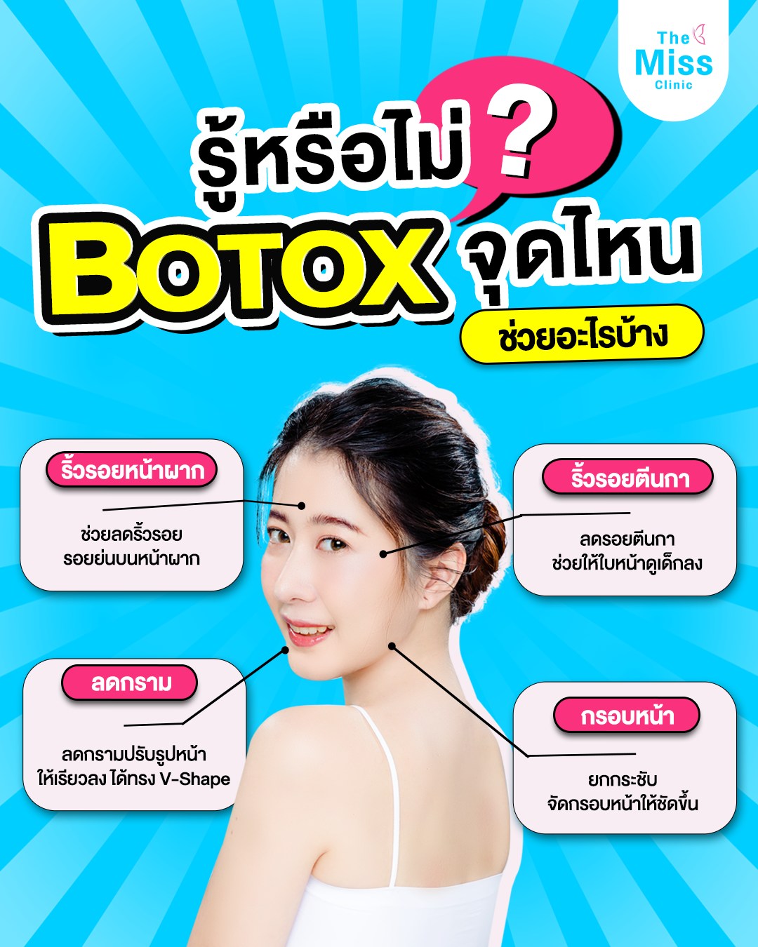 โบท็อกซ์ ฉีดตรงไหน